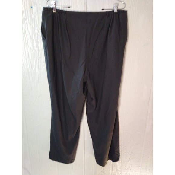 Talbots Woman Petites 16W Gray Wool Blend Lined Pants Stretch Italian Fabric Vtg - Picture 2 of 8